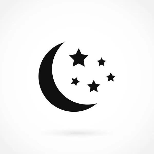 Ay ve yıldız simgesinin — Stok Vektör
