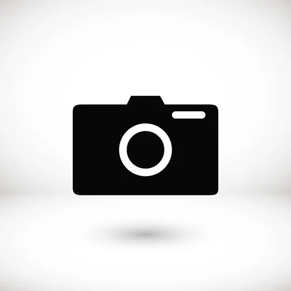 Cámara de fotos vectoe icono — Vector de stock