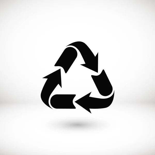 Recycle teken pictogram — Stockvector