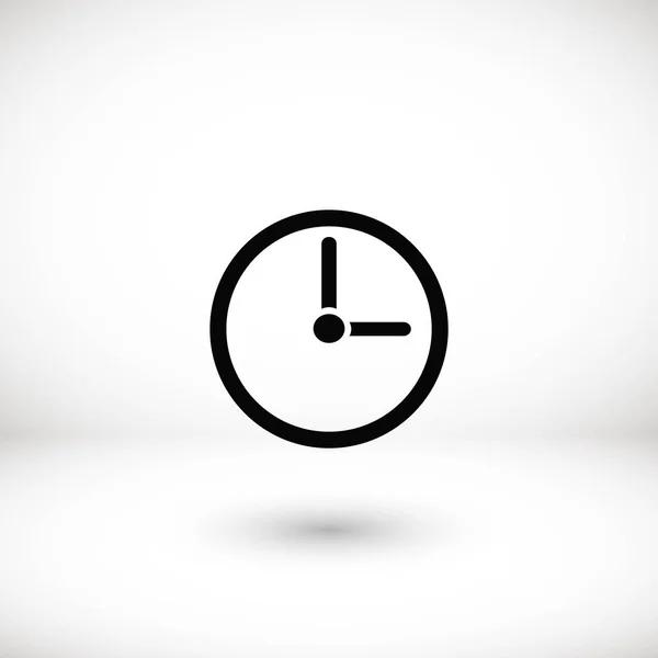 Reloj icono vector — Vector de stock