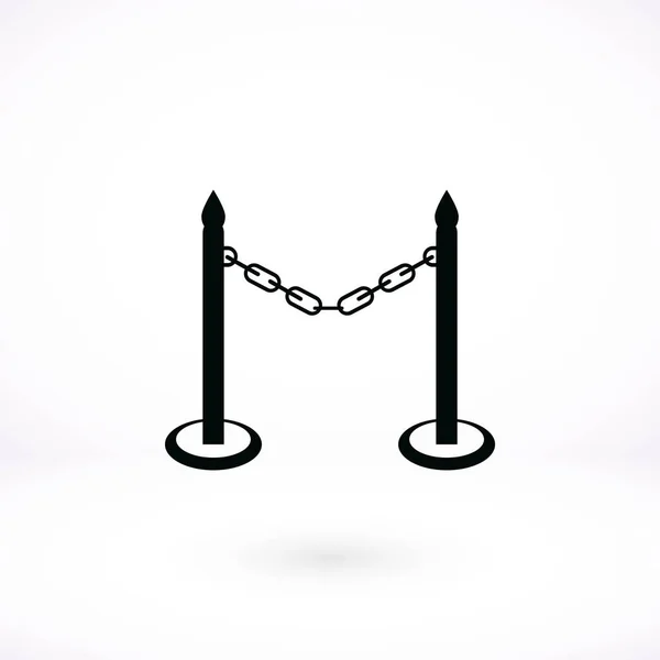 Barrikaden-Symbolvektor — Stockvektor