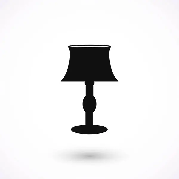 Icône lampe de table — Image vectorielle