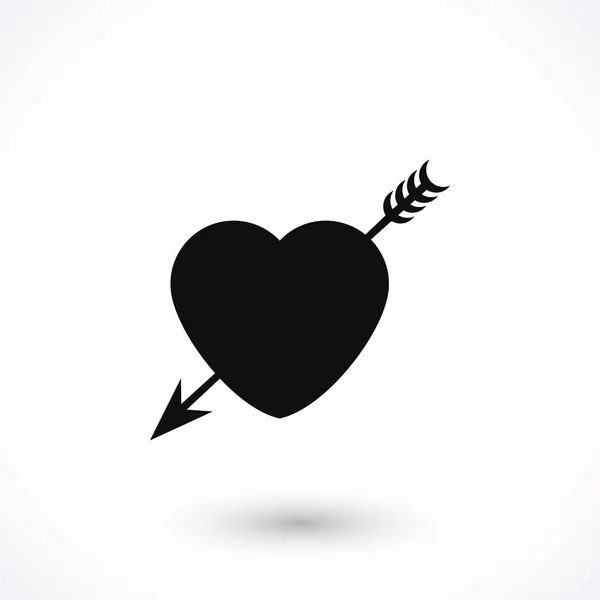 Heart and Arrow icon — Stock Vector