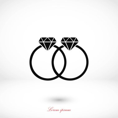 Yüzük vektör simgesi