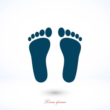 Ayak vektör simgesi