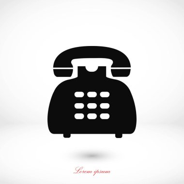 Telefon simge vektör