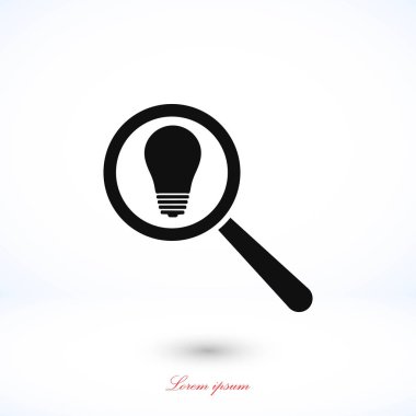 mikroskop ve ampul simgesi