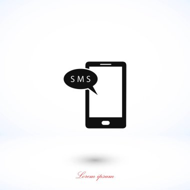 Akıllı telefon sms simgesi