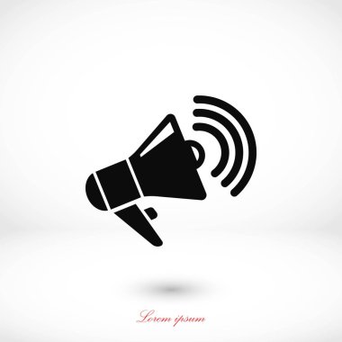 Hoparlör simgesi vektör