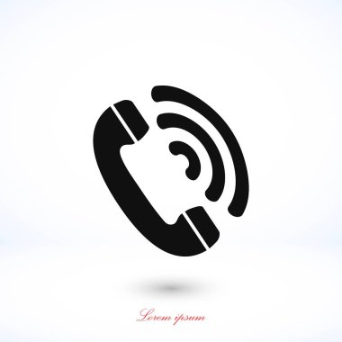 telefon alıcısı vektör simgesi