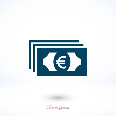 Euro vektör simgesi