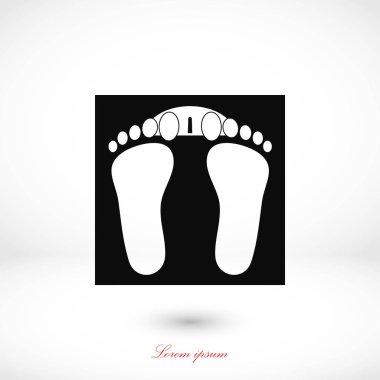 ayak izleri simge vektör