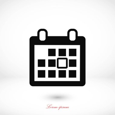 Takvim vektörü simgesi