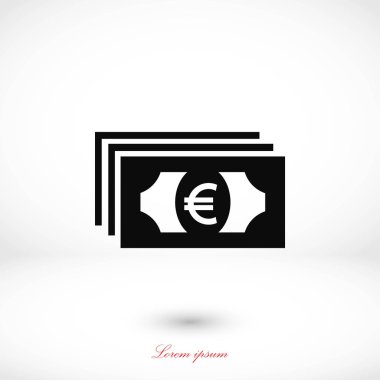 Euro vektör simgesi