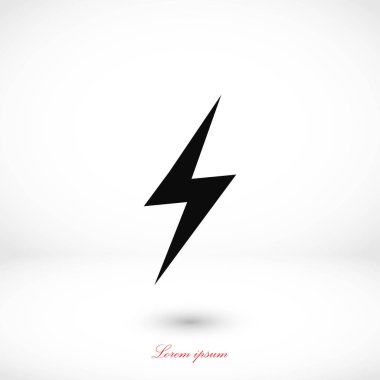 Yıldırım simge vektör