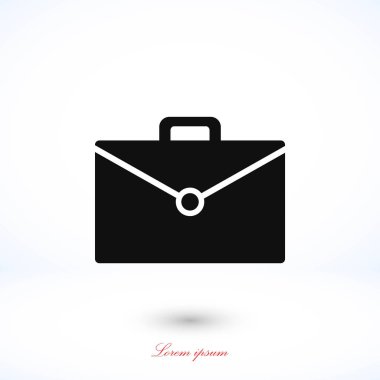 çanta simge vektör