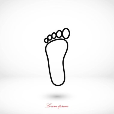 Ayak vektör simgesi