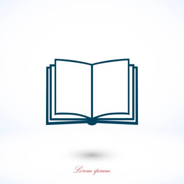 kitap simgesi beyaz arkaplanda izole edildi