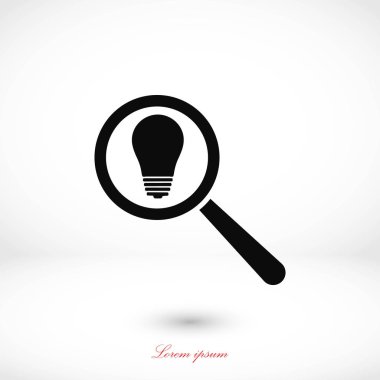 mikroskop ve ampul simgesi