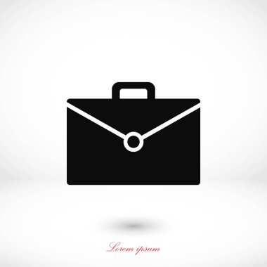 çanta simge vektör