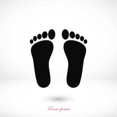 Ayak vektör simgesi