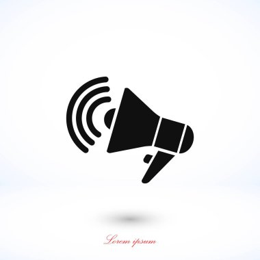 Hoparlör simgesi vektör