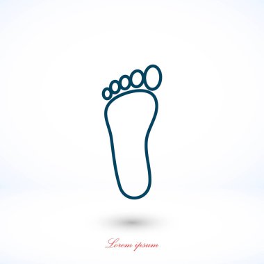 Ayak vektör simgesi