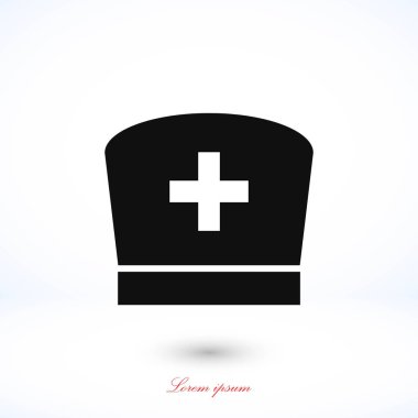 Düz hemşire simgesi