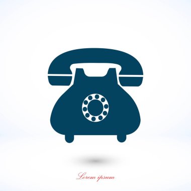 Telefon simge vektör