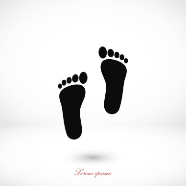 Ayak vektör simgesi