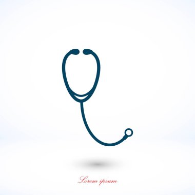 stetoskop simge vektör