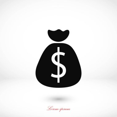 Para çantası işareti simgesi