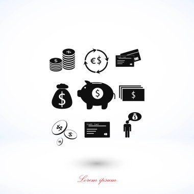 Finans ve para simgesi