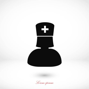 Hemşire simge vektör