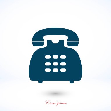 Telefon simge vektör