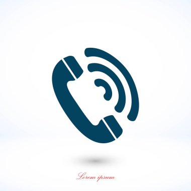 telefon alıcısı vektör simgesi