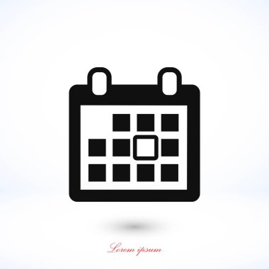 Takvim vektörü simgesi