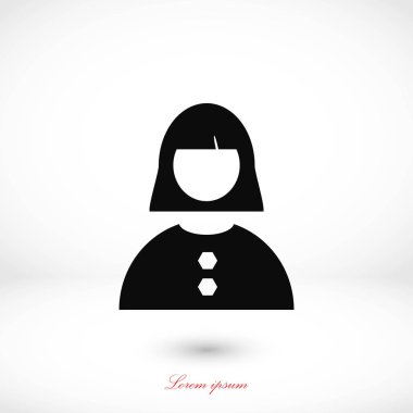 kadın simge vektör
