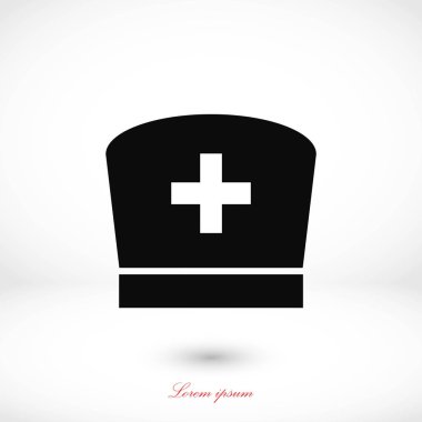 Düz hemşire simgesi