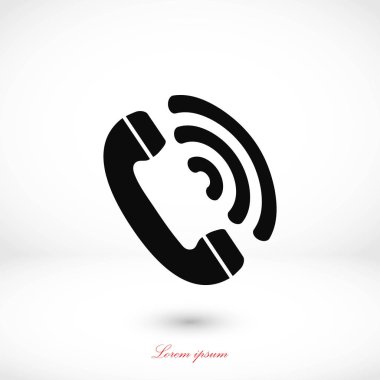 telefon alıcısı vektör simgesi