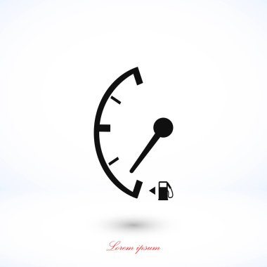 Düşük yakıt izole işareti simgesi