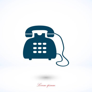 Telefon simge vektör