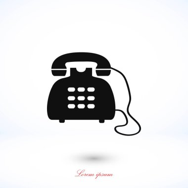 Telefon simge vektör