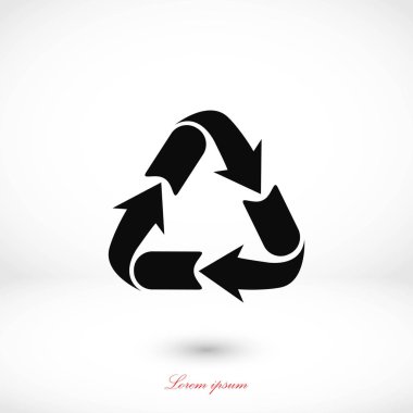 geri dönüşüm işareti simgesi