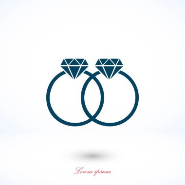 Yüzük vektör simgesi