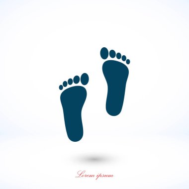 Ayak vektör simgesi