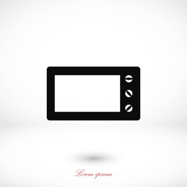 mikrodalga fırın vektör simgesi