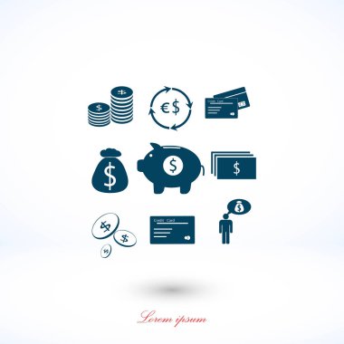 Finans ve para simgesi