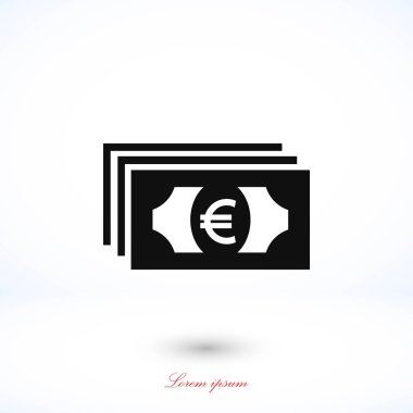 Euro vektör simgesi