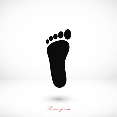 Ayak vektör simgesi
